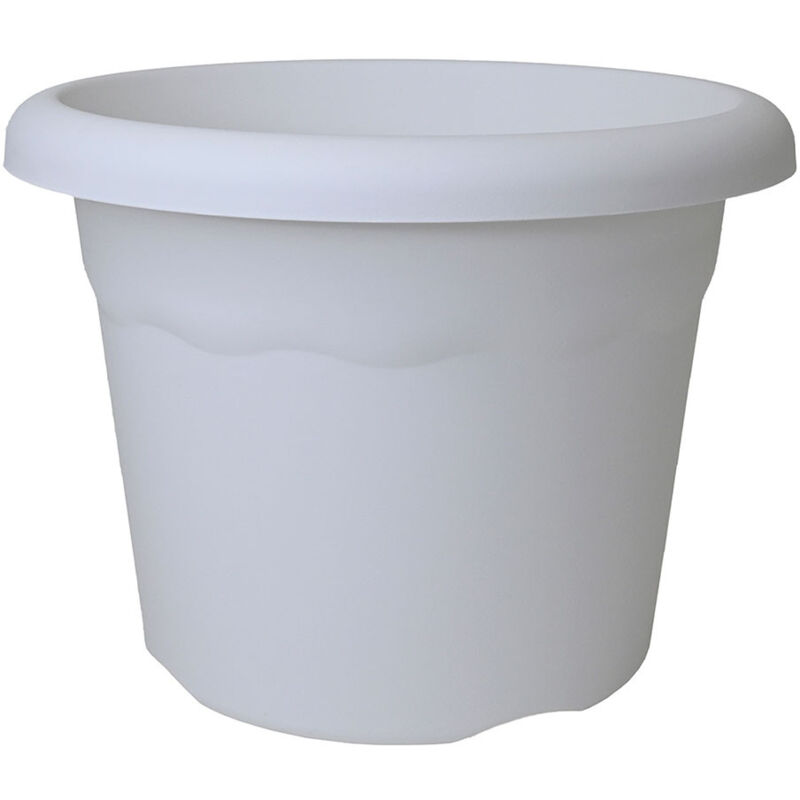 foto del prodotto plastiken vaso di fiori bianco polipropilene 18cm 2l