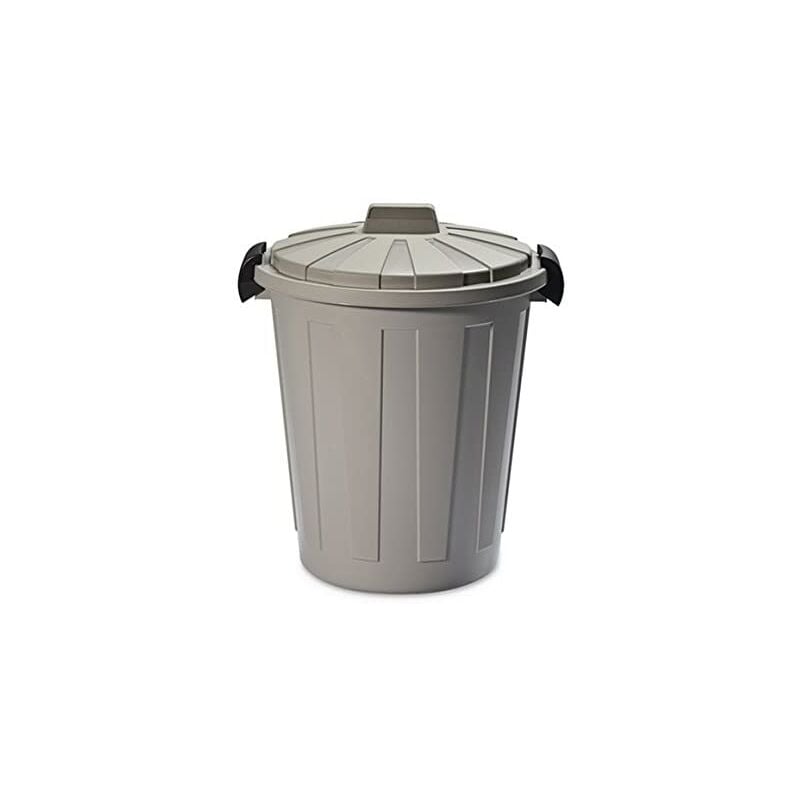 foto del prodotto plastmeccanica pattumiera ladybin con coperchio capacit 25lt colore grigio