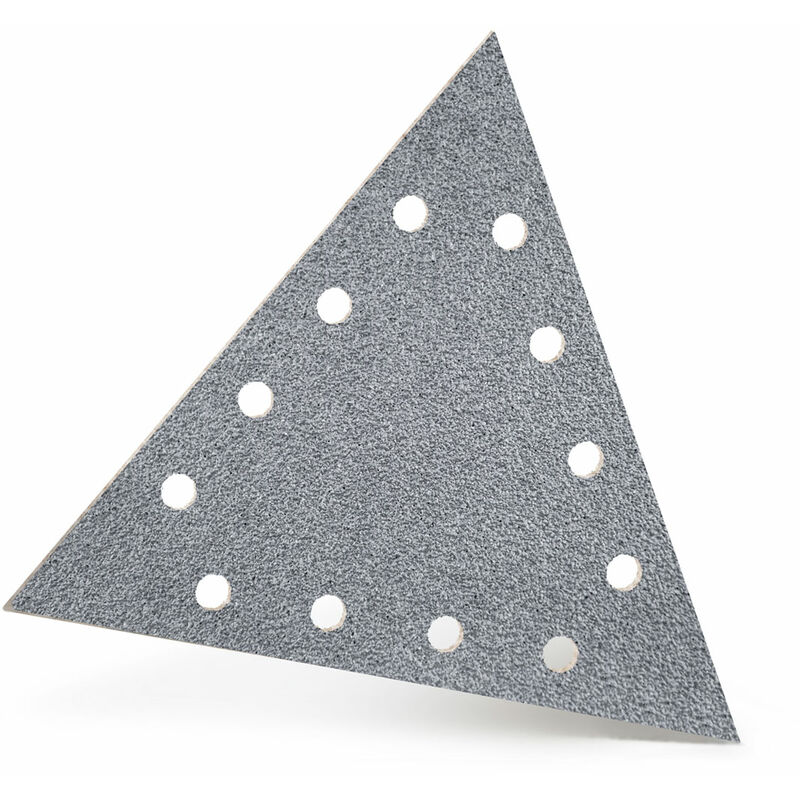 foto del prodotto platinum dischi abrasivi velcrati, 290 x 250 mm, 12 fori, p. levigatrici per muri, corindone semi friabile 25 pz. g180 menzer