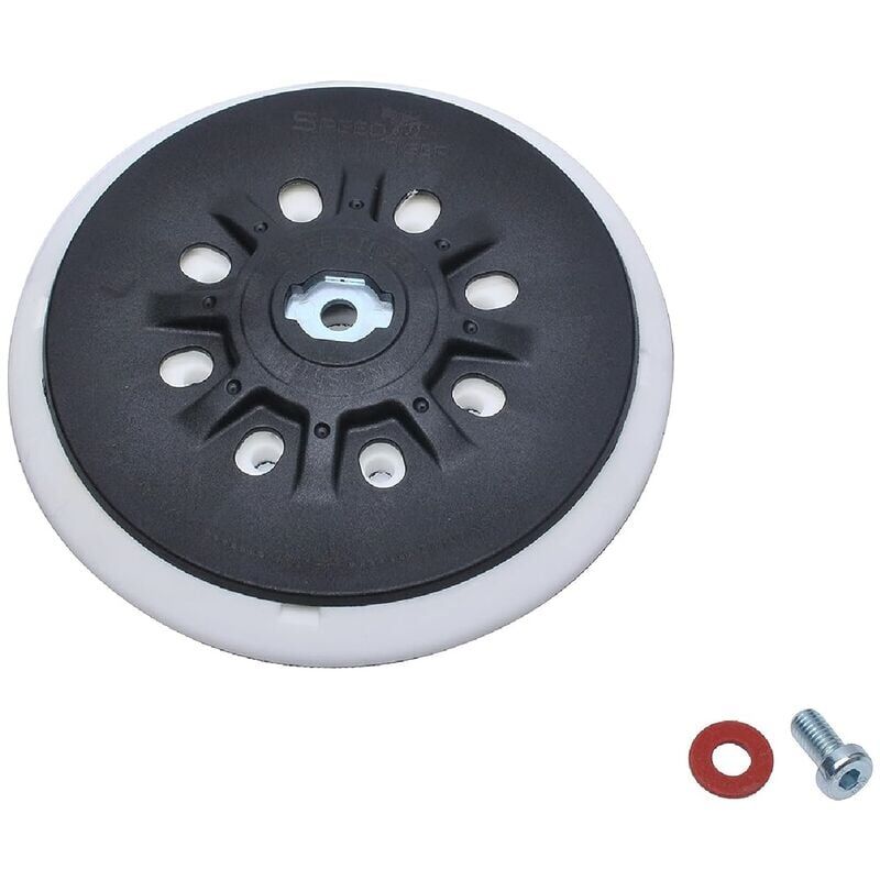 foto del prodotto platorello a 8 fori da 150 mm 6 pollici compatibile con levigatrici orbitali bosch festool ets 150, ets ec 150, lex 150, wts 150 7 498987 morbido 