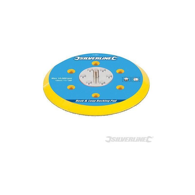 foto del prodotto platorello a fissaggio strappo per lucidatrici levigatrici pneumatiche offertissima silverline 150 mm