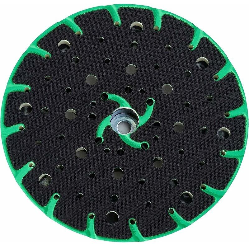 foto del prodotto platorello abrasivo da 150 mm con aspirazione della polvere filettatura di collegamento m8 ricambio per platorello abrasivo festool, compatibile