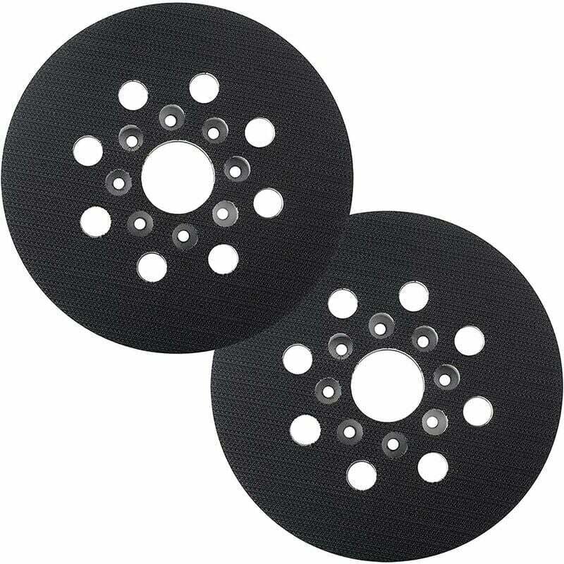 foto del prodotto platorello abrasivo kzq da 125 mm compatibile con bosch pex 220 a, gex 125 1 ae, pex 220 ae, skil 7402 7490, 2 pezzi