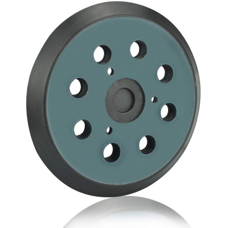 foto del prodotto platorello abrasivo makita da 125 mm dischi abrasivi a 8 fori platorello abrasivo makita da 5 pollici per makita bo 5010, 5030, 5031, 5041, dewalt