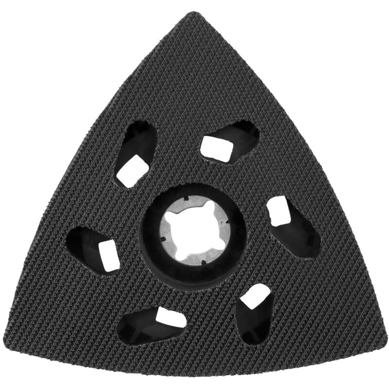 foto del prodotto platorello abrasivo triangolare con gancio e passante da 93 mm tma078 makita b 65115