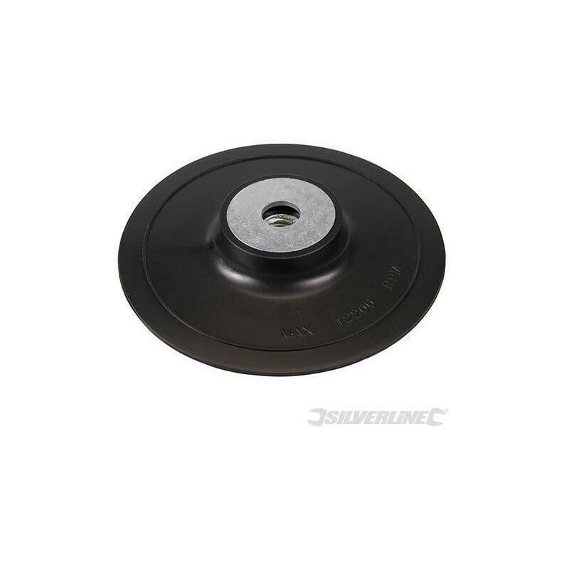 foto del prodotto platorello abs per smerigliatrici angolari lucidatrici sabbiatrici con ghiera filettata silverline 115mm