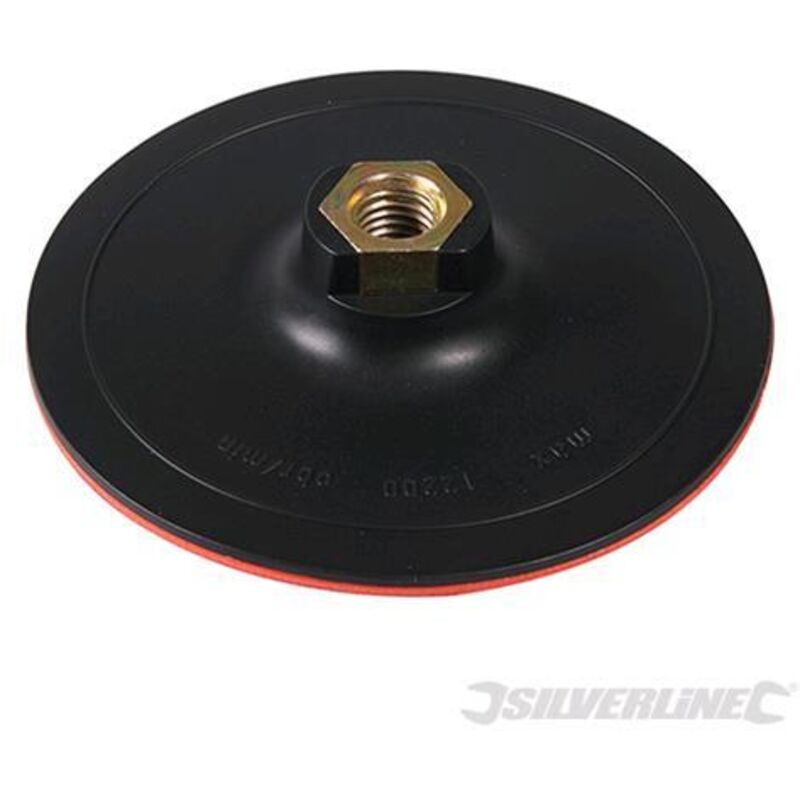 foto del prodotto platorello fissaggio a strappo per l'uso con spugne di lucidatura cuffie e dischi silverline-125 x 2 mm