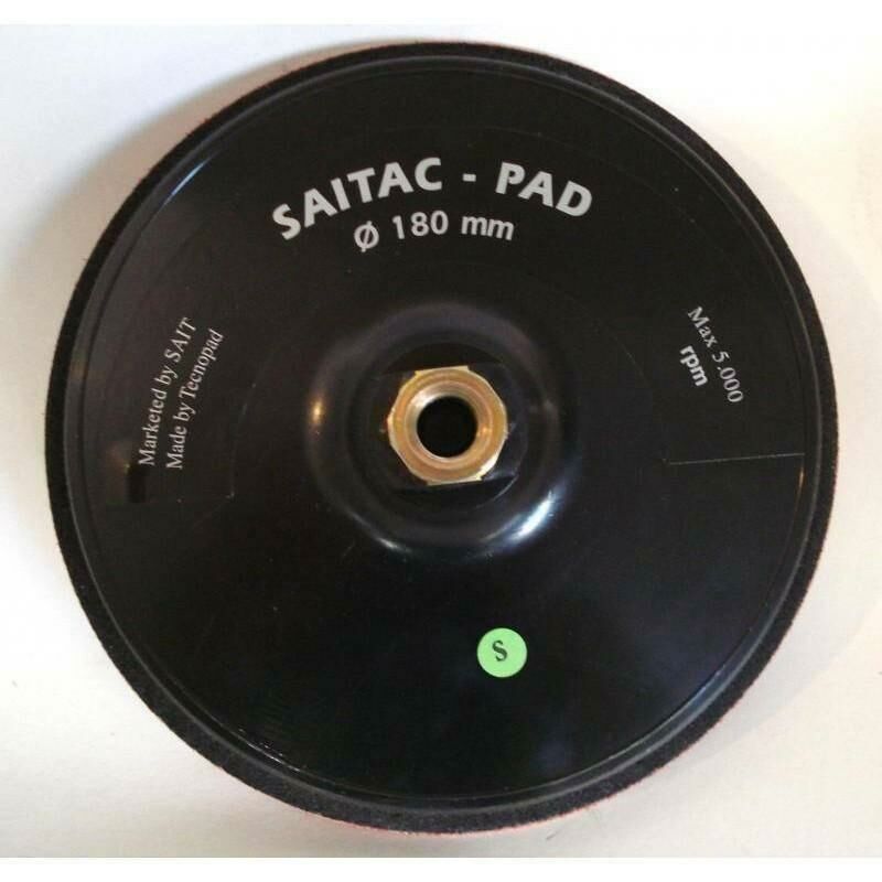 foto del prodotto platorello per disco con velcro da 180 saitac pad