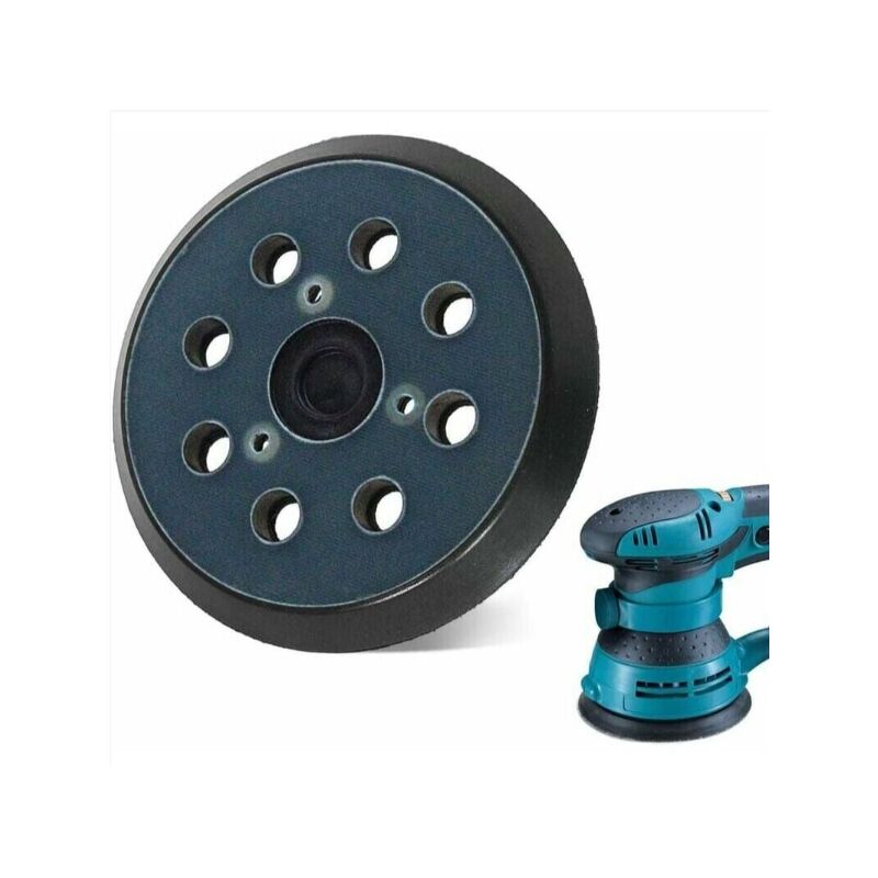 foto del prodotto platorello per makita bo5010, dischi abrasivi a 8 fori per makita bo 5010, 5030, 5031, 5041