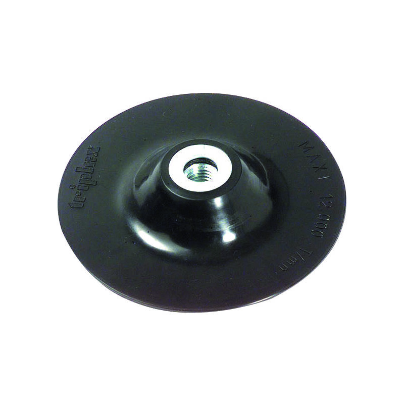 foto del prodotto platorello per smerigliatrice gomma 125mm foro m14 tivoly