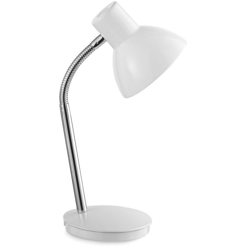 foto del prodotto play lampada da tavolo in metallo flex colore bianco attacco e14