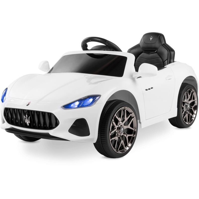 foto del prodotto playkin auto elettrica 12v telecomando maserati white