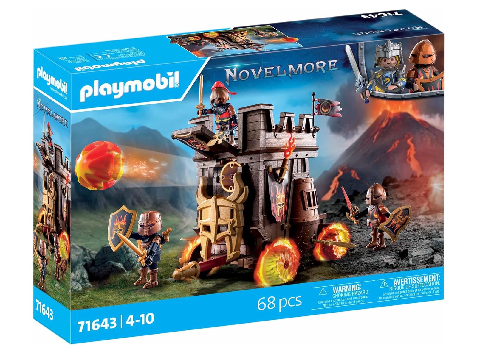 foto del prodotto playmobil novelmore 71643 carro d 39 assalto con cannone 3 cavalieri guerrieri di burnham accessori per battaglie anni 4 10