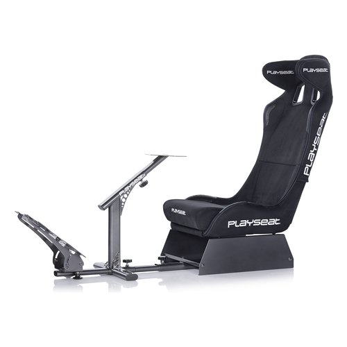 foto del prodotto playseat sedile racing evolution pro black actifit con supporto per volante