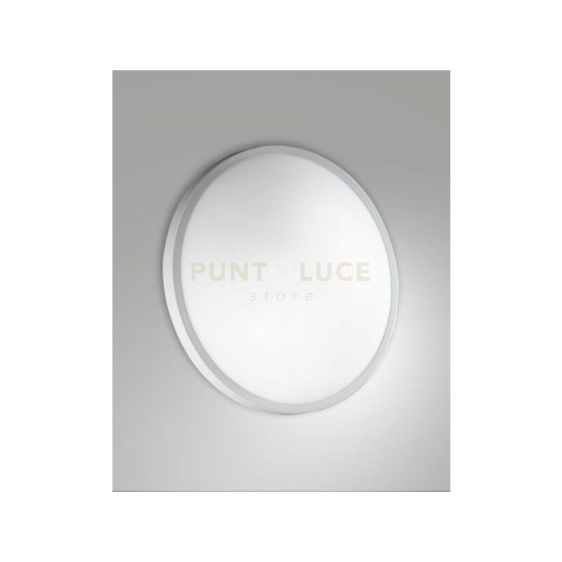 foto del prodotto plaza plafoniera bianca d.30cm a led 3000k 12w 1100 lm ip41