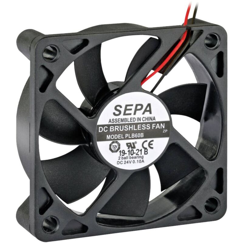 foto del prodotto plb60b12se32a ventola assiale 12 v dc 27.6 m h l x l x a 60 x 60 x 15 mm sepa