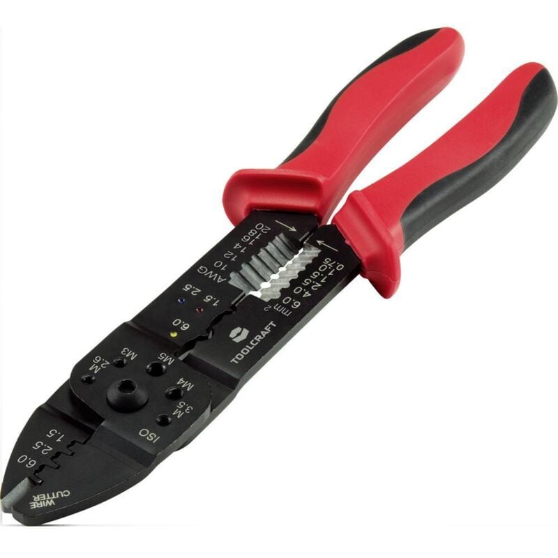 foto del prodotto plc 4131 to 6680946 pinza a crimpare e spelacavi 1.5 fino a 6 mm toolcraft