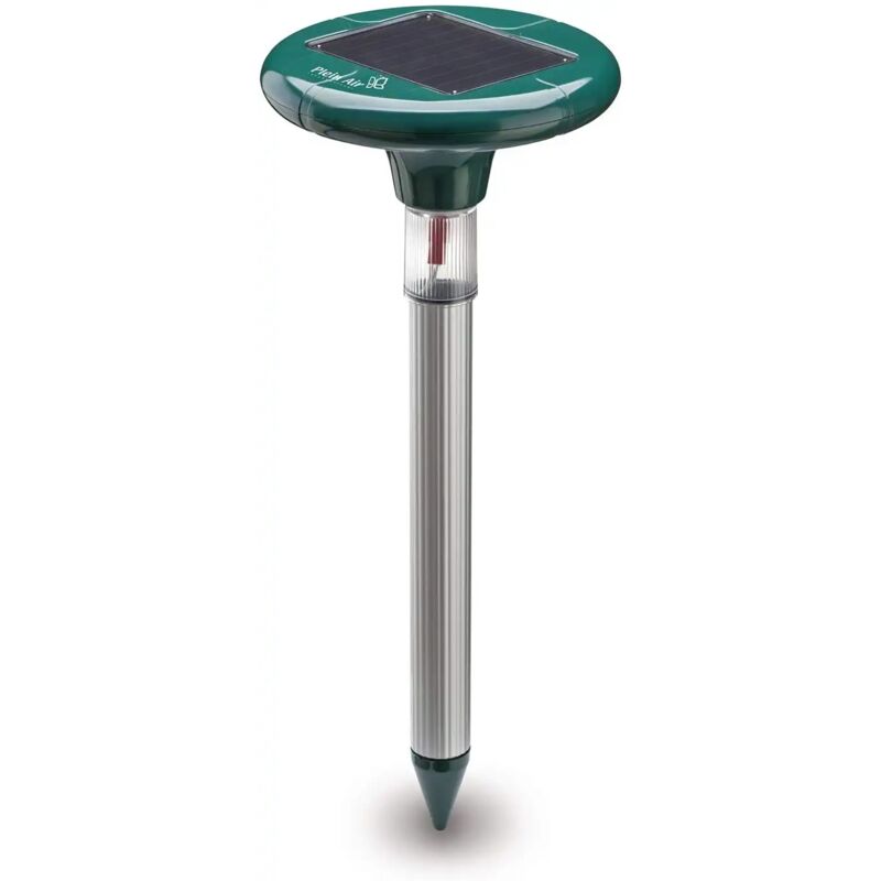foto del prodotto plein air dissuasore scaccia talpe arvicole ad ultrasuoni con pannello batteria solare