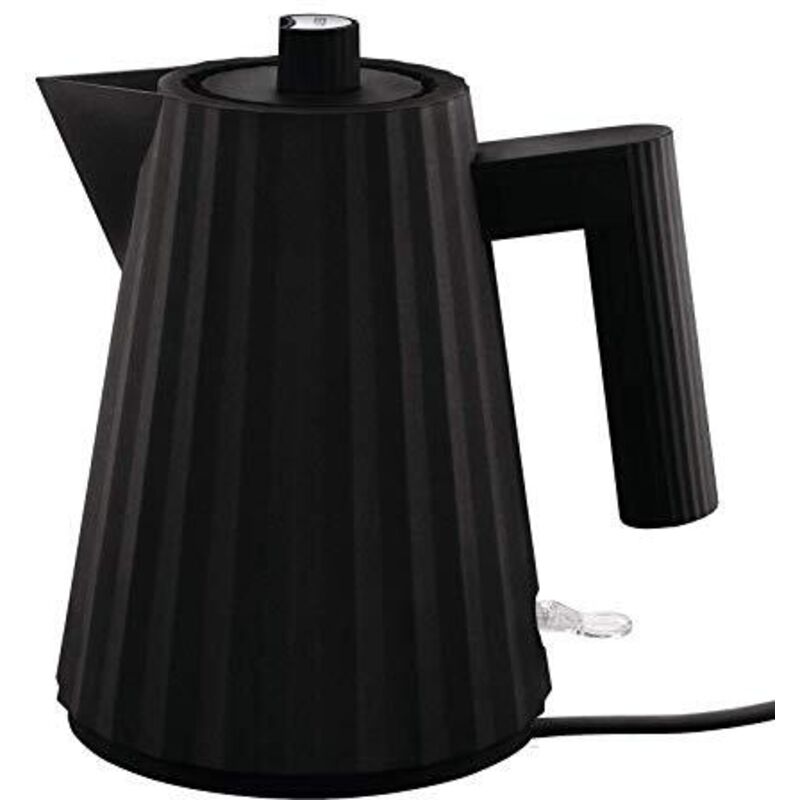foto del prodotto pliss mdl06 1 b - bollitore elettrico de design, in resina termoplastica, spina europea 2400w, 100cl, nero - alessi