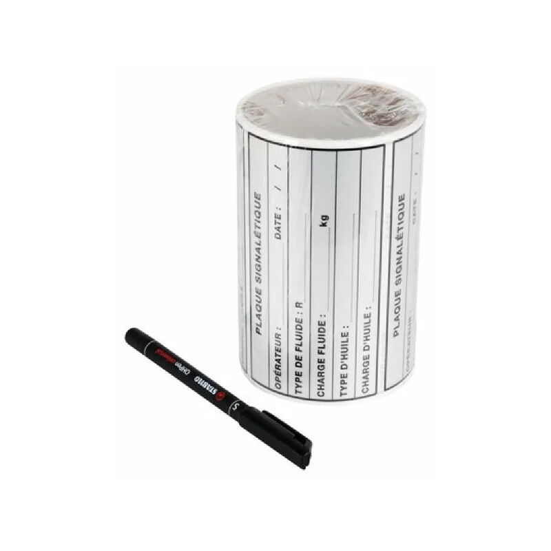 foto del prodotto plombservice rotolo di 50 etichette per aria condizionata, 70x130 mm