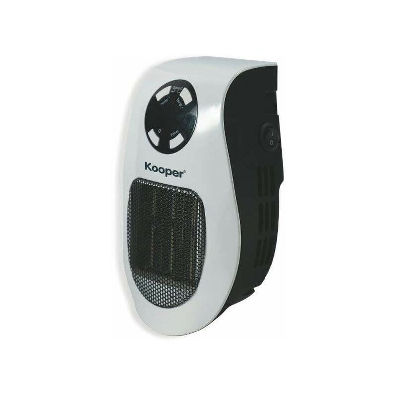 foto del prodotto pluggyplus mini termoventilatore stufetta da parete bianco 900w