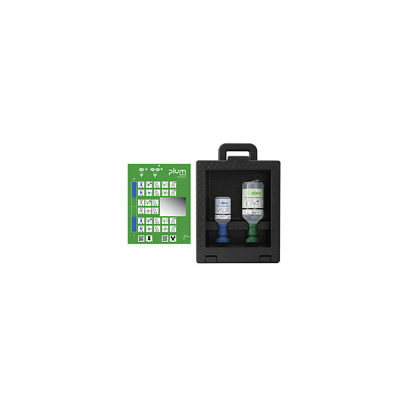 foto del prodotto plum kit lavaocchi da parete ibox con finestrella e maniglia