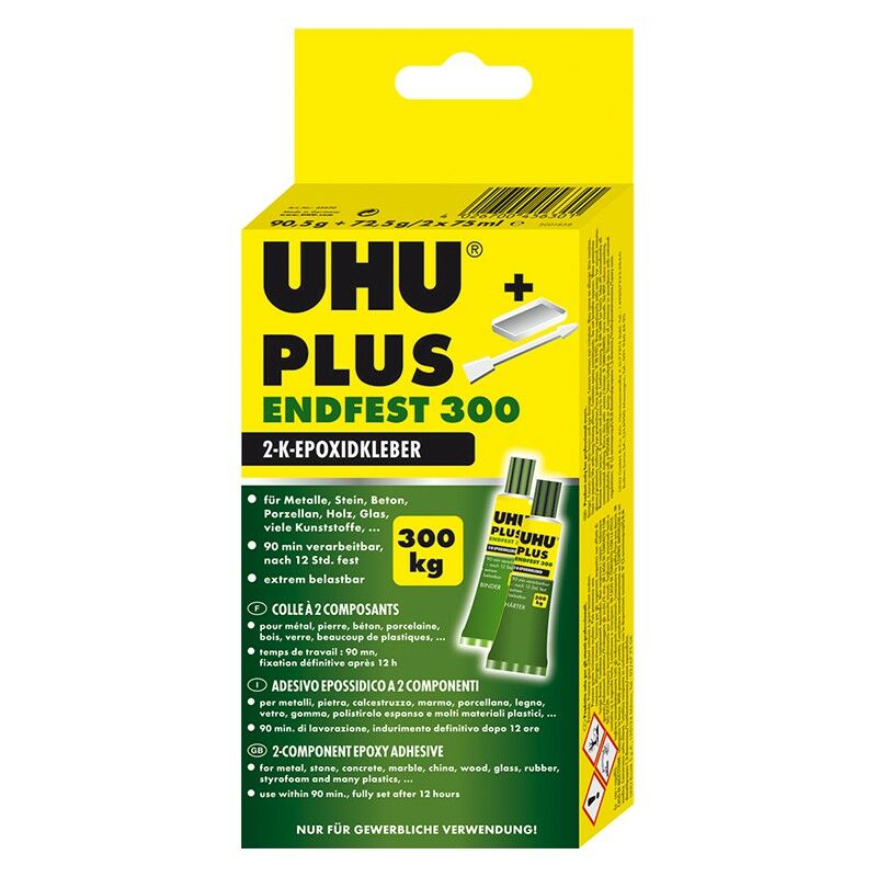 foto del prodotto plus colla 2 componente 2k siringa 24ml 25g a 6 uhu