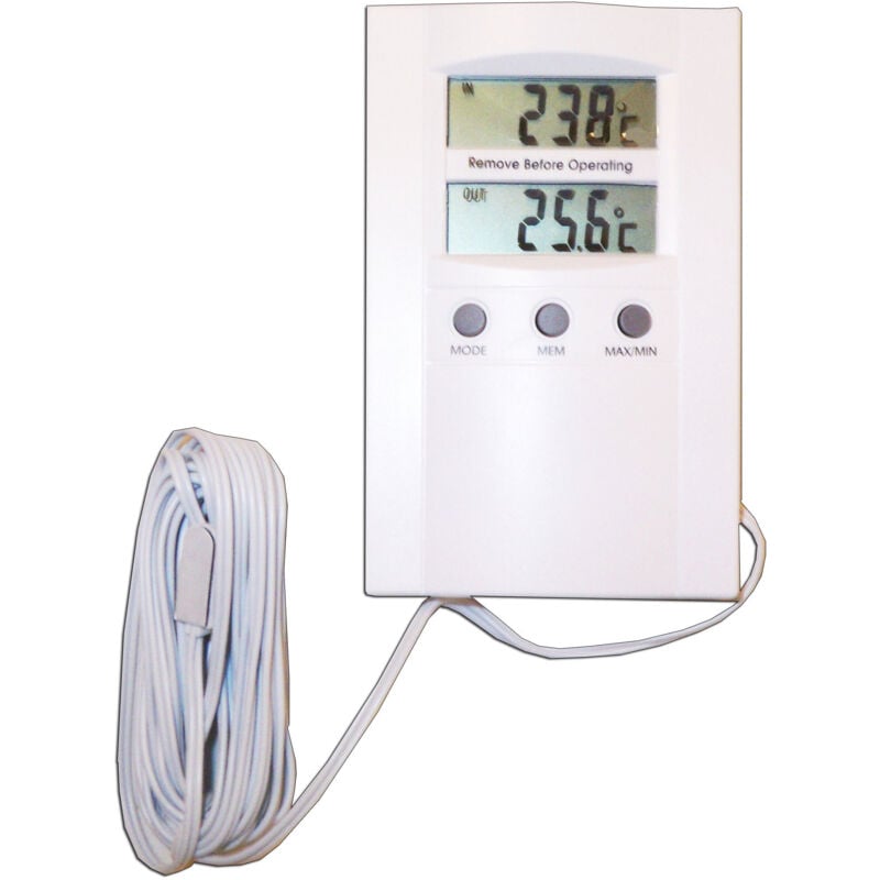 foto del prodotto pluvia 105061 termometro digitale 110x70 mm interno esterno 74190