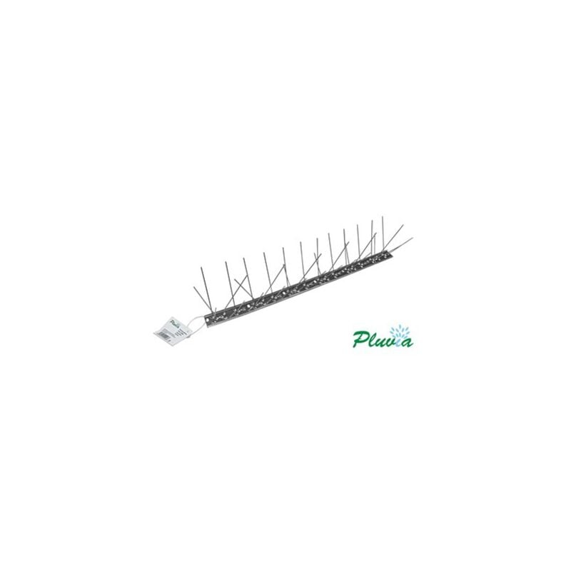 foto del prodotto pluvia spiedo anti piccione base in metallo 50 cm 36 punte in acciaio inox