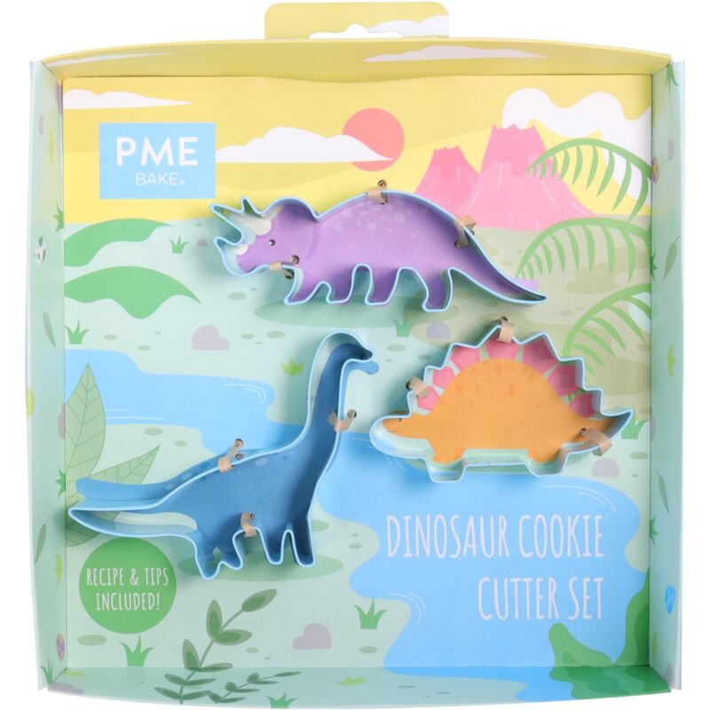 foto del prodotto pme set tagliabiscotti dinosauro