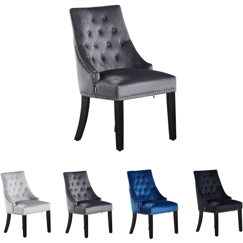 foto del prodotto pn home sedia da pranzo singola windsor in velluto con gambe in legno sedia da pranzo con schienale ad anello sedia imbottita sedia da pranzo