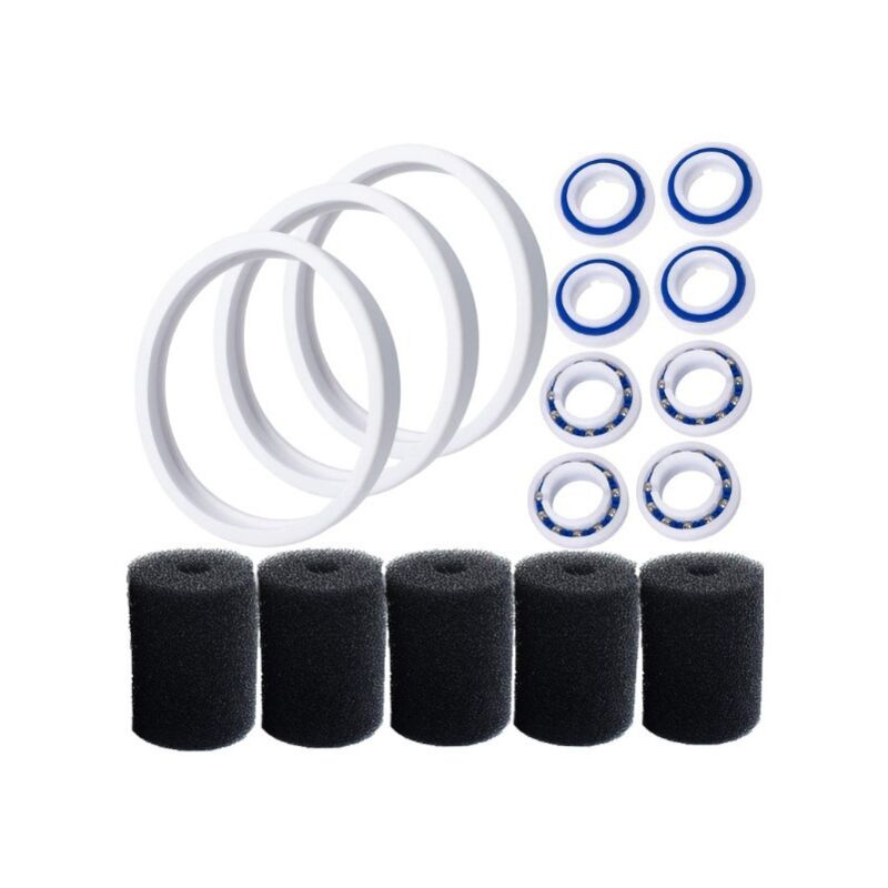 foto del prodotto pneumatici di ricambio adattabili c10 compatibili con polaris 180 280 360 380 robot pulitore per piscine con cuscinetti a sfera c60 e scrubber per