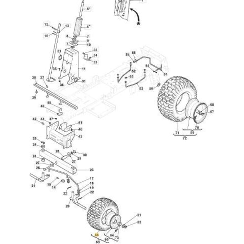 foto del prodotto pneumatico 13 originale stiga trattorino tagliaerba combi 1066 hq 125590000 0