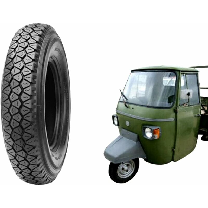 foto del prodotto pneumatico 4.50 10 copertone gomma rinforzata 8 tele x ape piaggio mp501 mp601 omologato e4