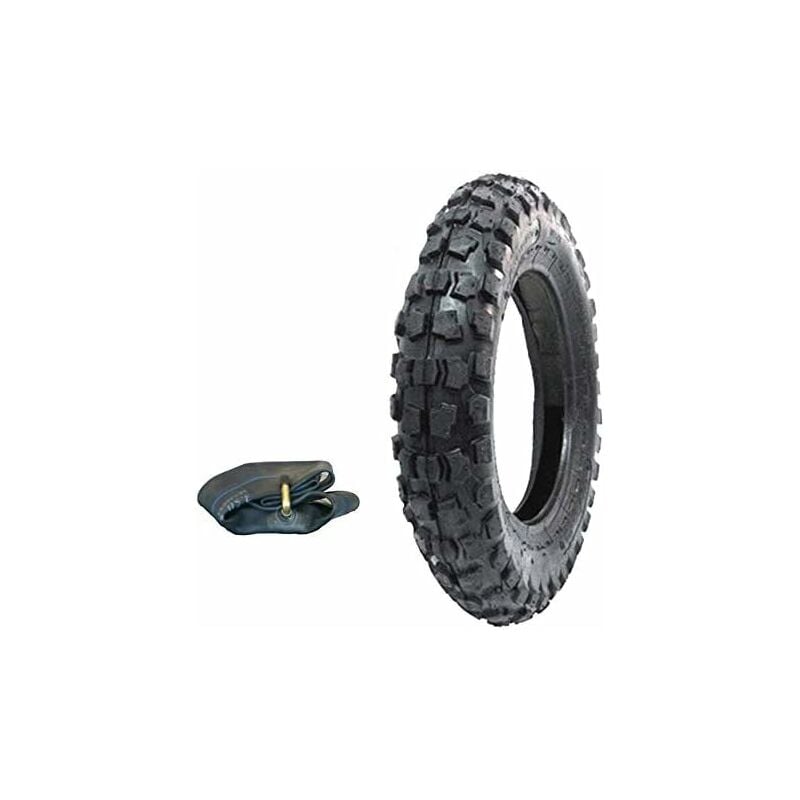 foto del prodotto pneumatico camera d aria cross 100 90 10 per piaggio ape 50 minicross mini moto scooter tassellato 6pr tt gomma copertone union
