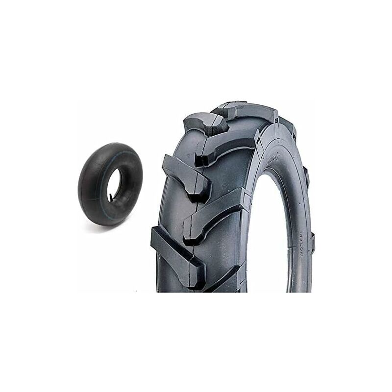 foto del prodotto pneumatico camera d aria per trattorino 3.50 8 tm rinforzato 4pr gomma ruota copertone falciaerba falciatutto motozappa union