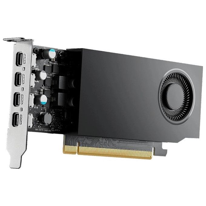 foto del prodotto pny vga quadro rtx a400 4gb 4x mini dp 3x mdp to dp adapter 1x atx bracket low profile