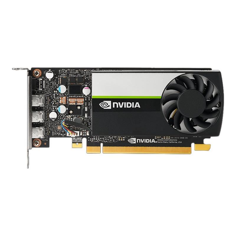 foto del prodotto pny vga quadro t400 low profile 4gb gddr6, 3x mdpi, 3x mdp to dp adap, 1x atx bracket
