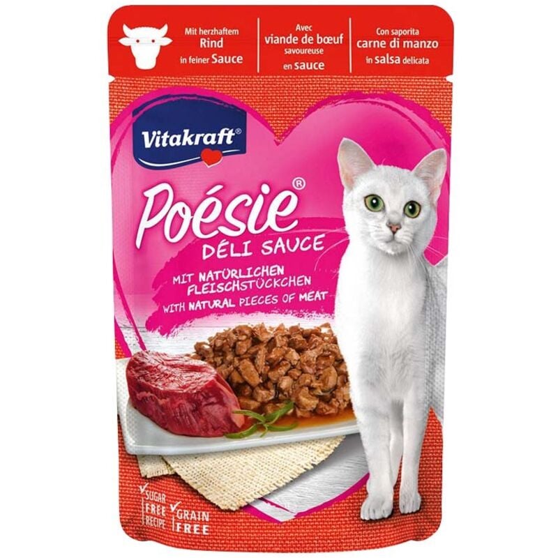 foto del prodotto po sie d li sauce per gatti adult da 85 gr vitakraft