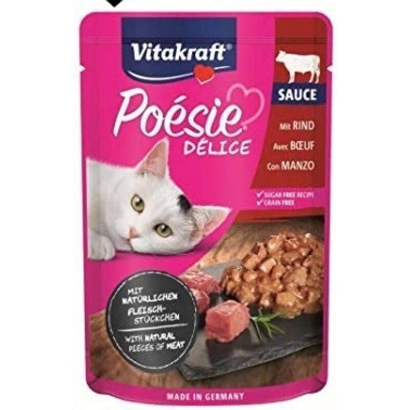 foto del prodotto po sie d li sauce per gatti adult da 85 gr - vitakraft