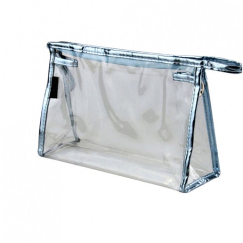 foto del prodotto pochette trasparente trucco in plastica 29x18x6 borsello no tracolla beauty case trade shop traesio