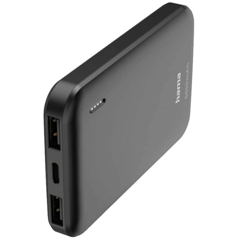 foto del prodotto pocket 5 power bank 5000 mah lipo antracite hama