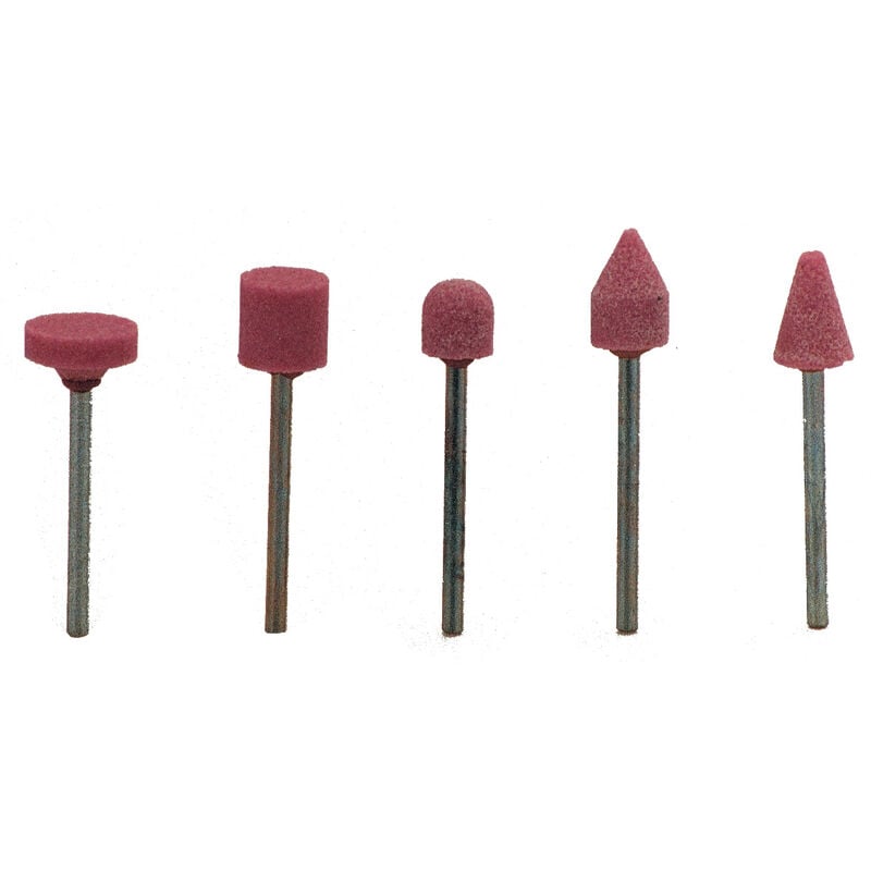 foto del prodotto poggi 398.00 cf 5 mole molette abrasive al corindone rosa gambo 3 mm