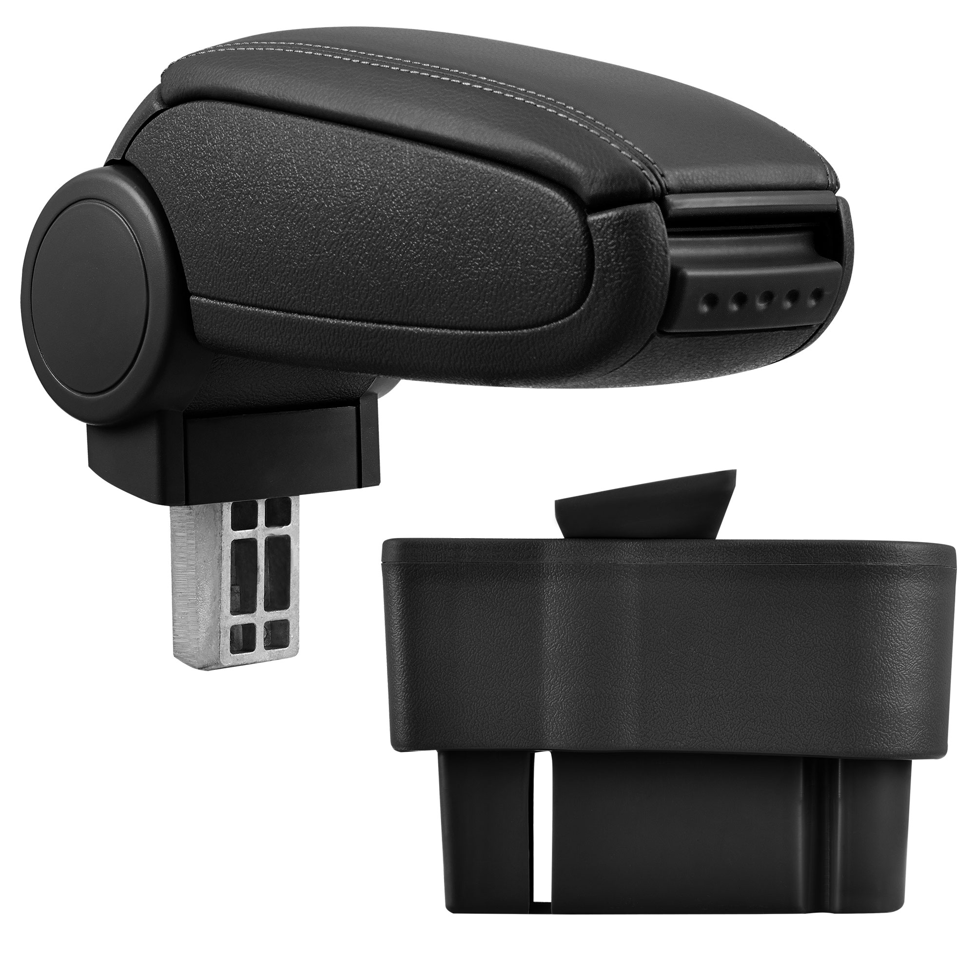 foto del prodotto poggiabraccio con vano portaoggetti per opel corsa d similpelle nero pro.tec 