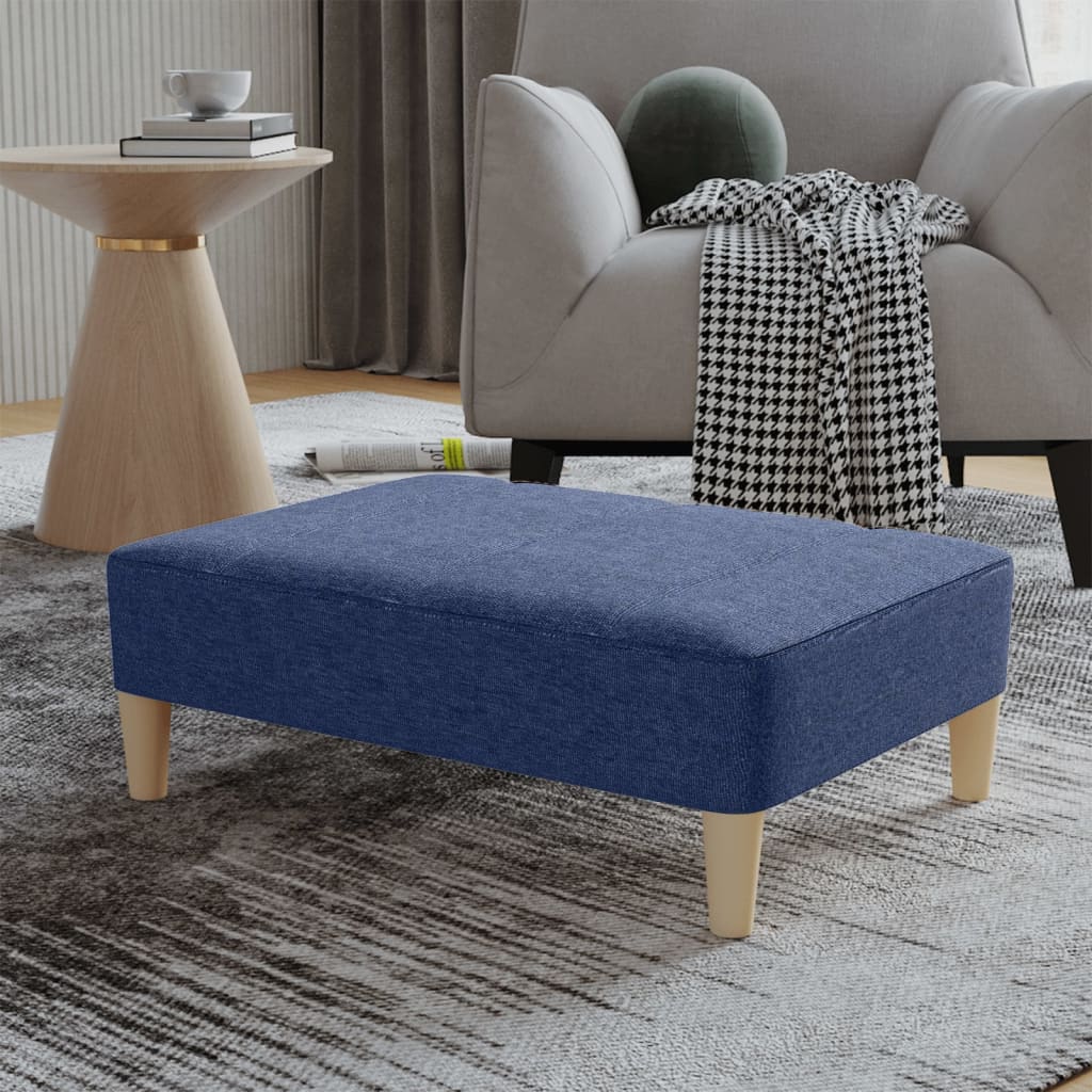 foto del prodotto poggiapiedi blu 78x56x32 cm in tessuto cod mxl 70416
