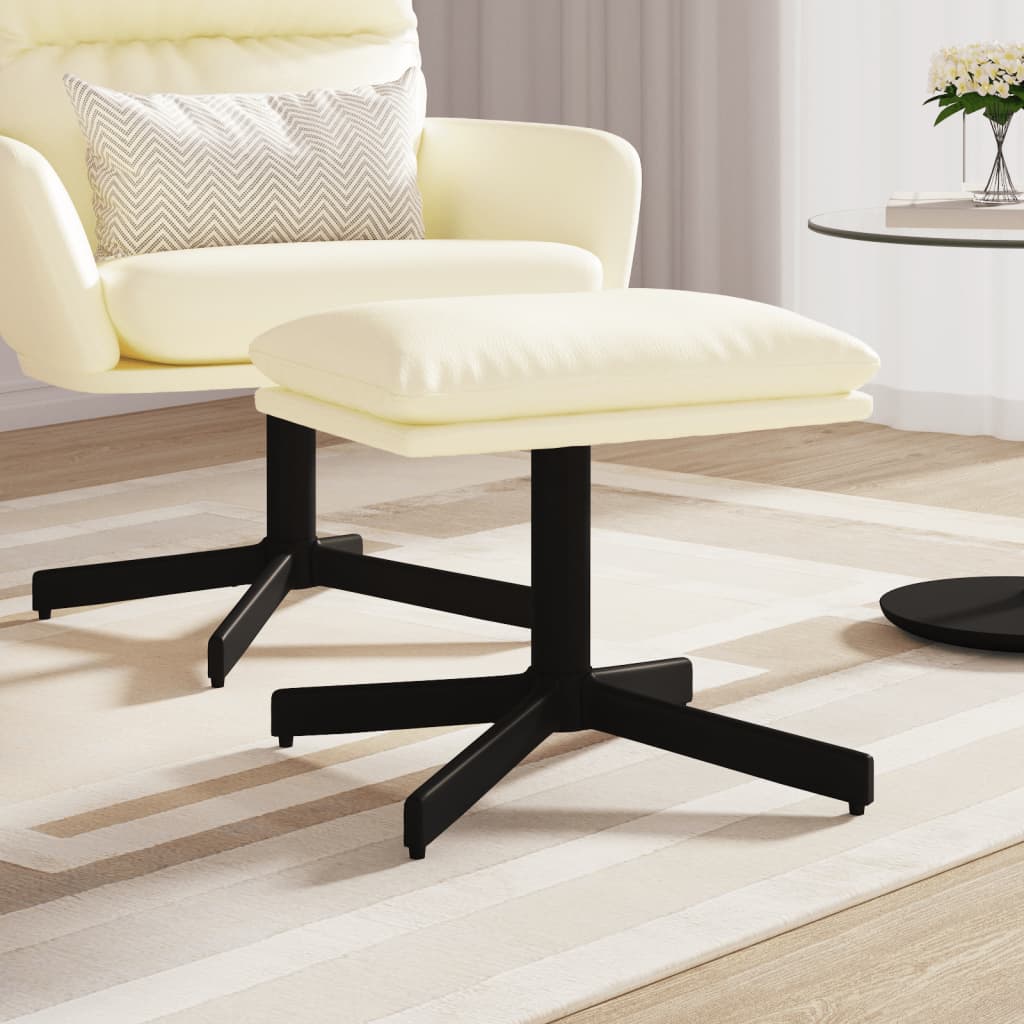 foto del prodotto poggiapiedi crema 60x60x39 cm in similpelle cod mxl 76700
