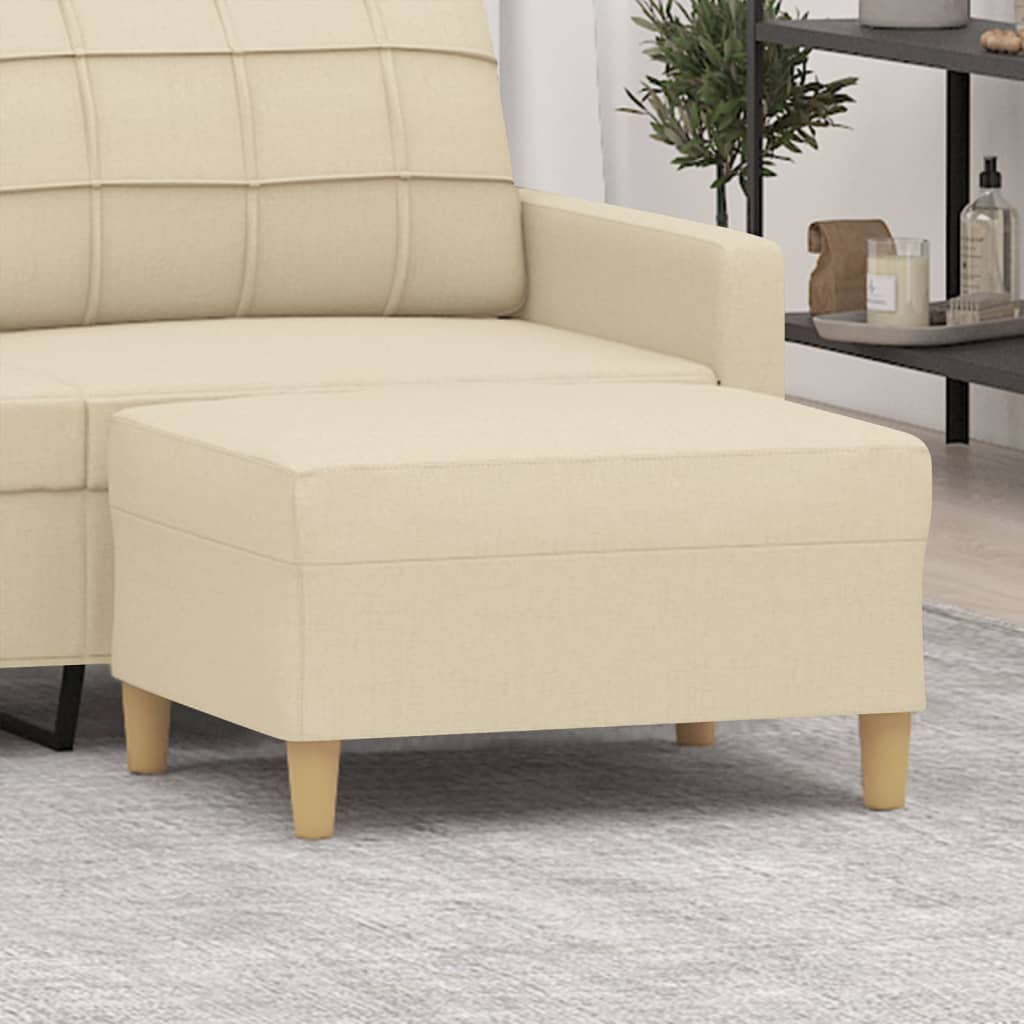 foto del prodotto poggiapiedi crema 70x55x41 cm in tessuto cod mxl 67509
