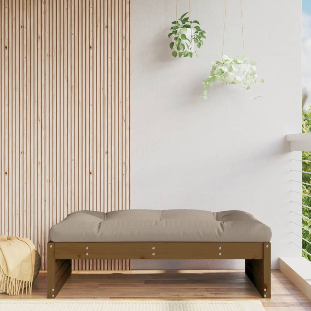 foto del prodotto poggiapiedi da giardino 120x80 cm legno massello di pino mielecod mxl 84857