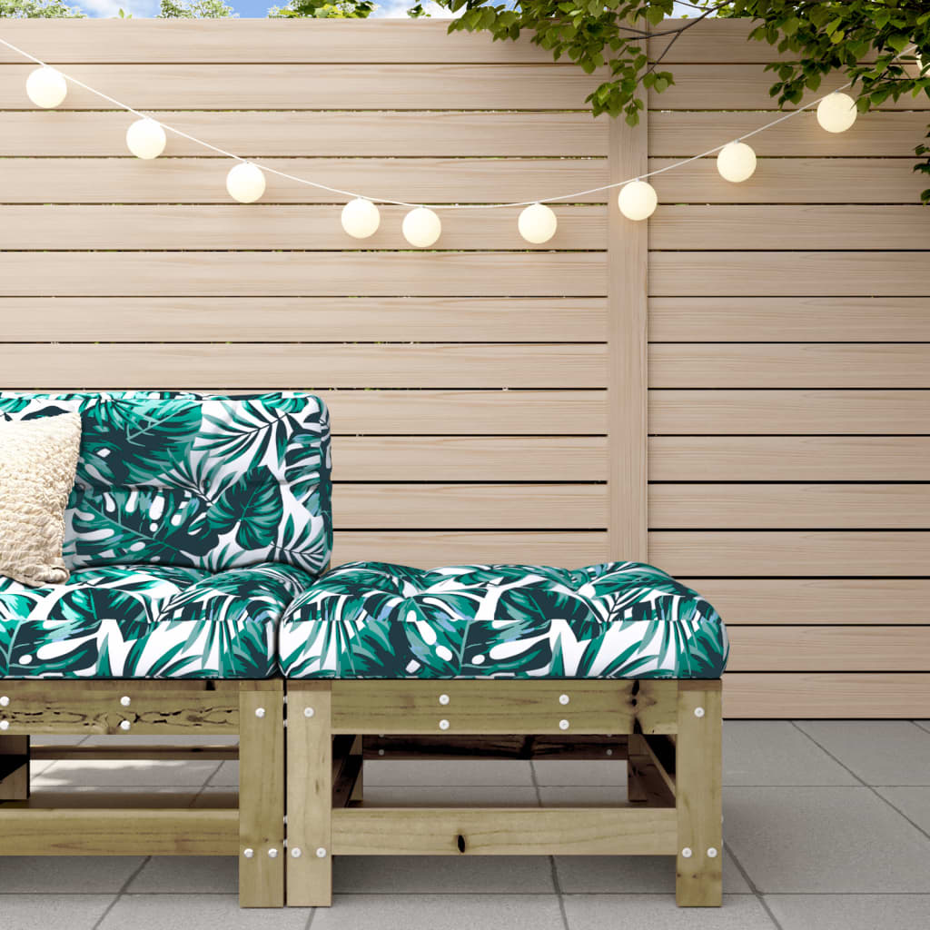 foto del prodotto poggiapiedi da giardino con cuscino in legno impregnato di pinocod mxl 102975