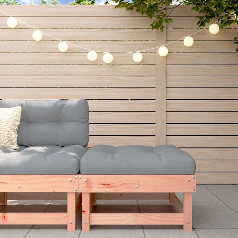 foto del prodotto poggiapiedi da giardino con cuscino legno massello di douglas vidaxl